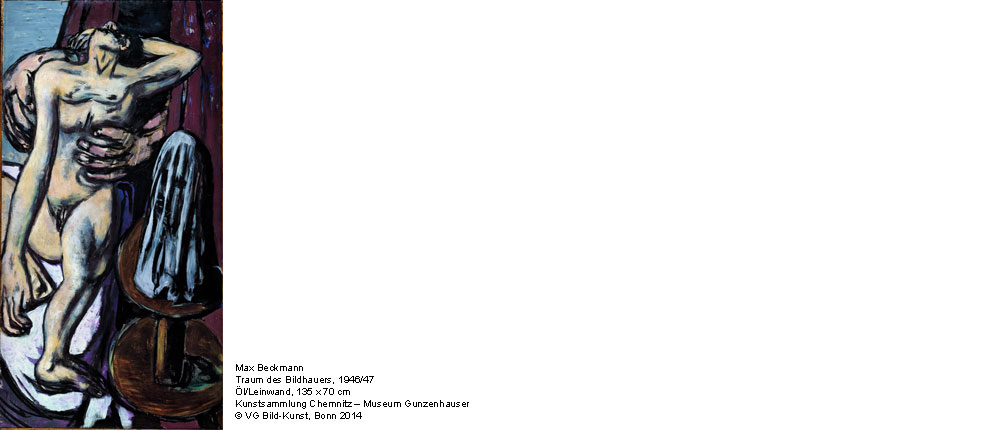 Max Beckmann, Traum des Bildhauers, 1946/47